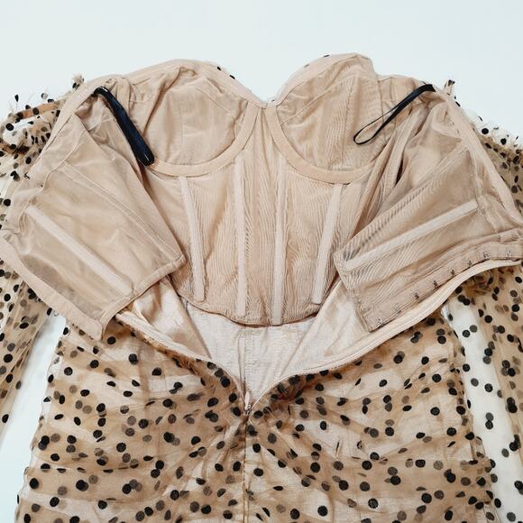 MAJORELLE Secrets Dress in Dark Nude - Picture 9 of 13